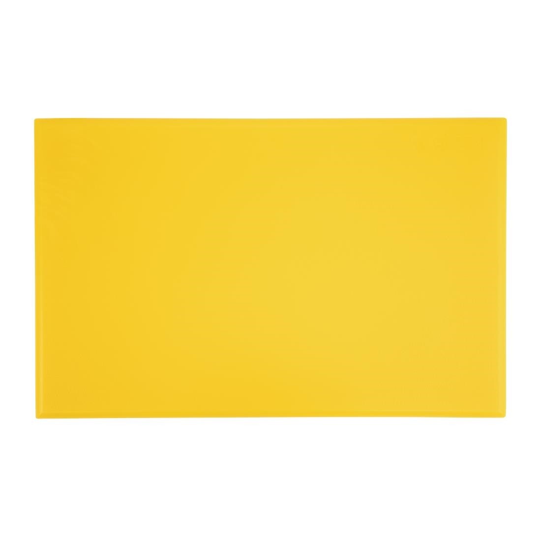 Hygiplas Extra Thick High Density Yellow Chopping Board