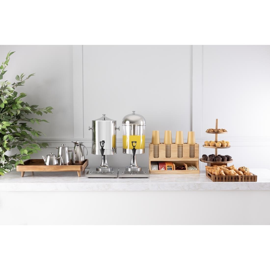 Olympia Single Juice Dispenser with Drip Tray