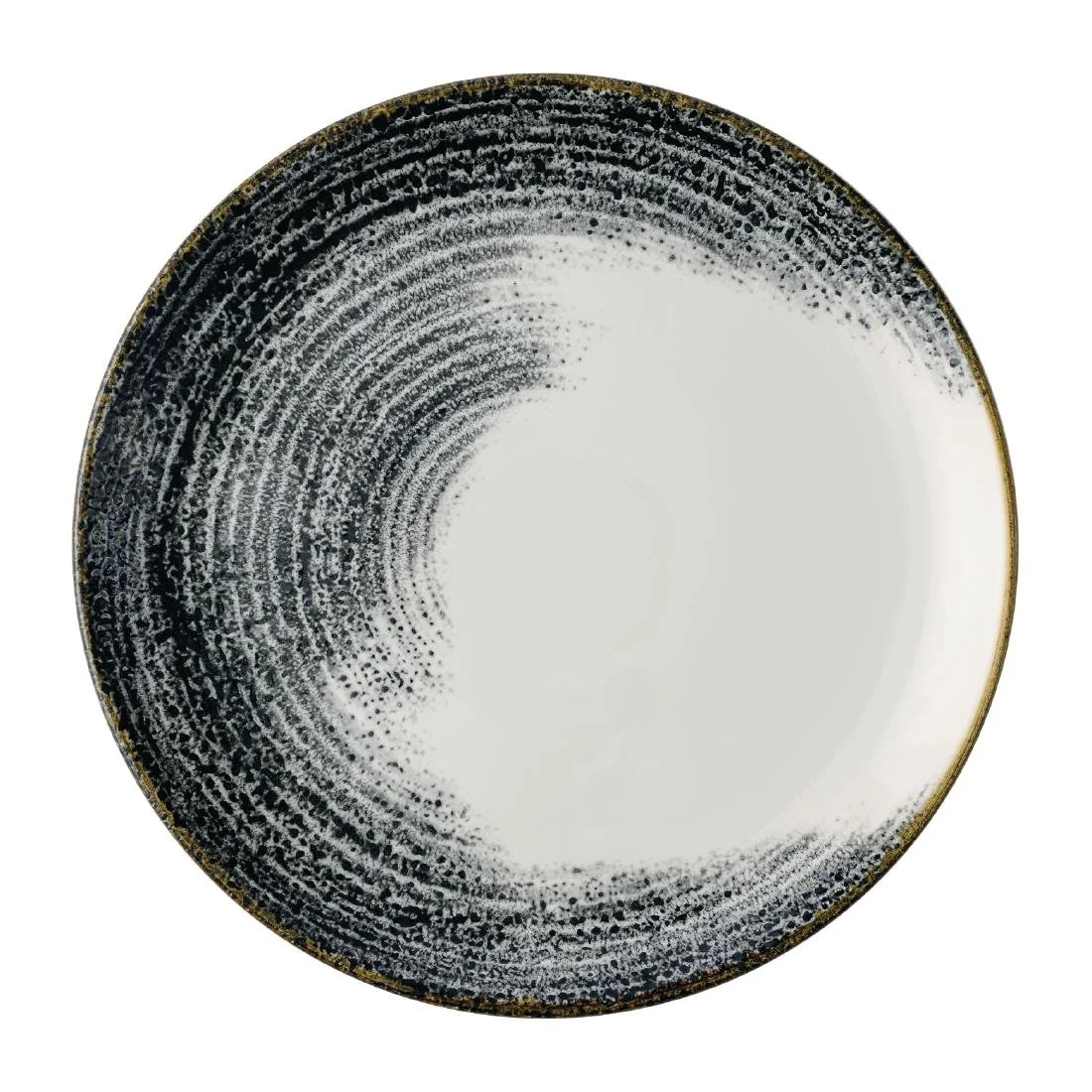 Churchill Homespun Accents Black Evolve Coupe Plates 288mm (12 Pack)