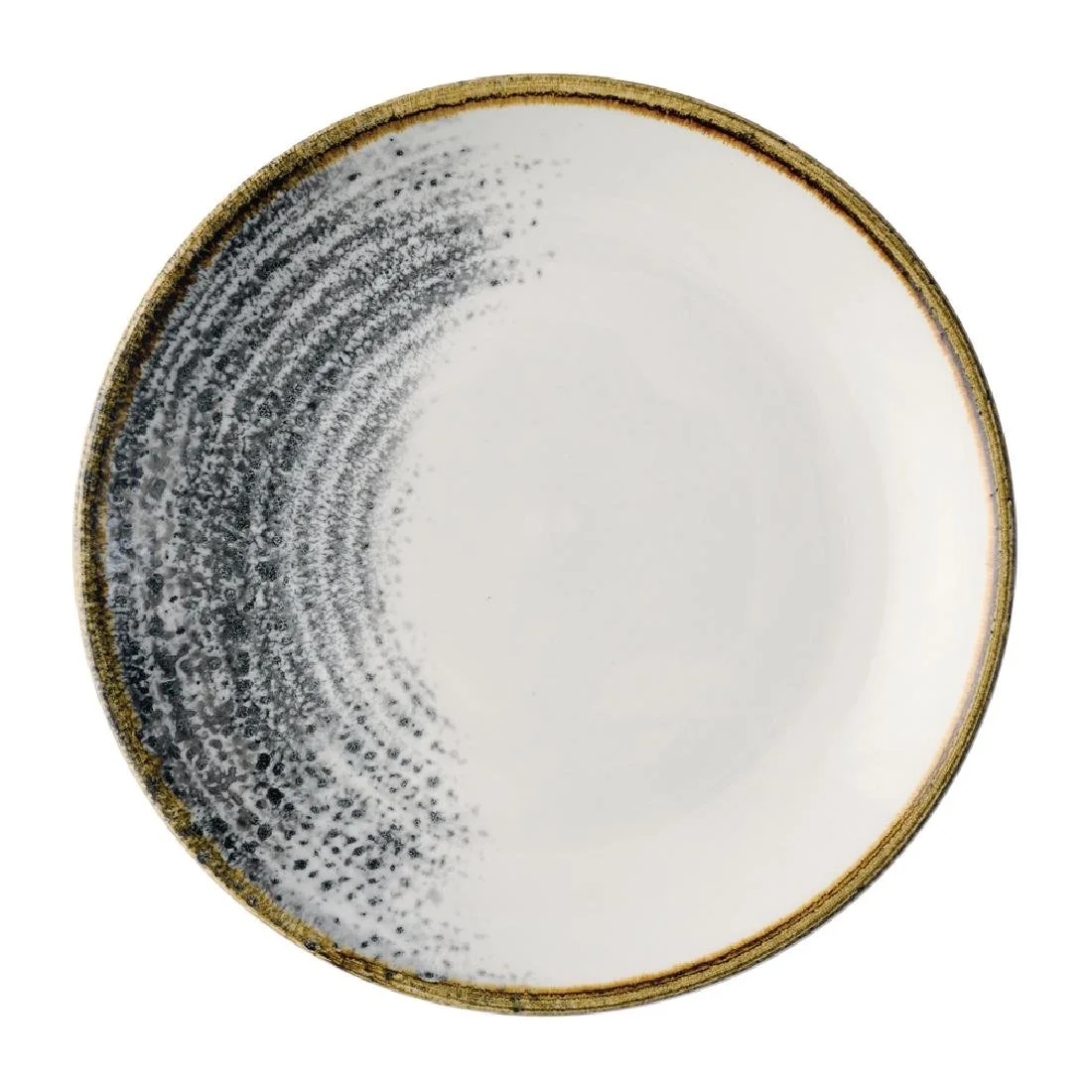 Churchill Homespun Accents Black Evolve Coupe Plates 165mm (12 Pack)