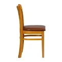 Turin Dining Tables with 4 Manhattan Chairs in Soft Oak with Bison Tan - Image 4
