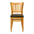 Turin Dining Table with 4 Manhattan Chairs in Soft Oak with Bison Cedar - Image 3