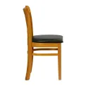 Turin Dining Table with 4 Manhattan Chairs in Soft Oak with Bison Cedar - Image 4