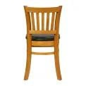 Turin Dining Table with 4 Manhattan Chairs in Soft Oak with Bison Cedar - Image 5