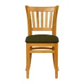 Turin Dining Table with 4 Manhattan Chairs in Soft Oak with Shetland Forest - Image 3