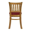 Turin Dining Table with 4 Manhattan Chairs Weathered Oak with Shetland Scarlett - Image 3