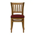 Turin Dining Table with 4 Manhattan Chairs Weathered Oak with Shetland Scarlett - Image 5