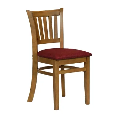 Turin Dining Table with 4 Manhattan Chairs Weathered Oak with Shetland Scarlett