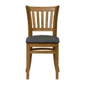 Turin Dining Table with 4 Manhattan Chairs in Weathered Oak with Shetland Sea - Image 3