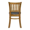 Turin Dining Table with 4 Manhattan Chairs in Weathered Oak with Shetland Sea - Image 5