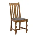 Thame Dining Chairs in Weathered Oak with Shetland Smoke Seat (6 Pack) - Image 1