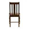 Thame Dining Chairs in Vintage Wood with Bison Tan Seat (6 Pack) - Image 2