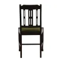 Lattice Back Dining Chairs in Dark Walnut with Shetland Forest Seat (6 Pack) - Image 2