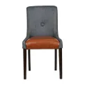 Bath Walnut Dining Chairs with Sea Back & Tan Seat (6 Pack) - Image 4