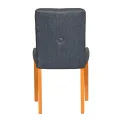 Bath Soft Oak Dining Chairs with Sea Back & Tan Seat (6 Pack) - Image 4