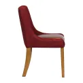 Bath Weathered Oak Dining Chairs with Scarlett Back & Espresso Seat (6 Pack) - Image 4