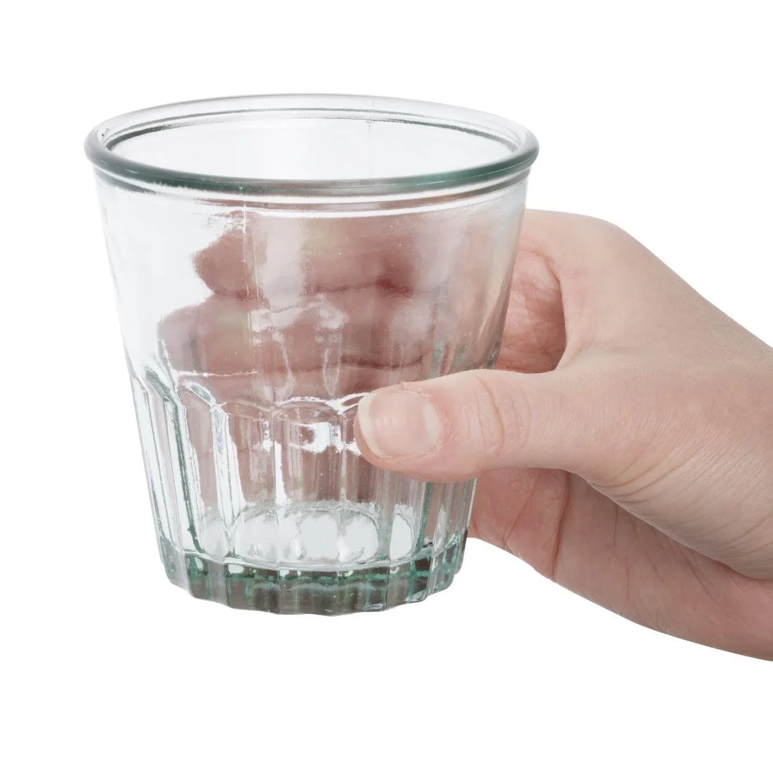 Olympia Recycled Glasses Fluted Rocks Tumblers 250ml (6 Pack) - Image 5