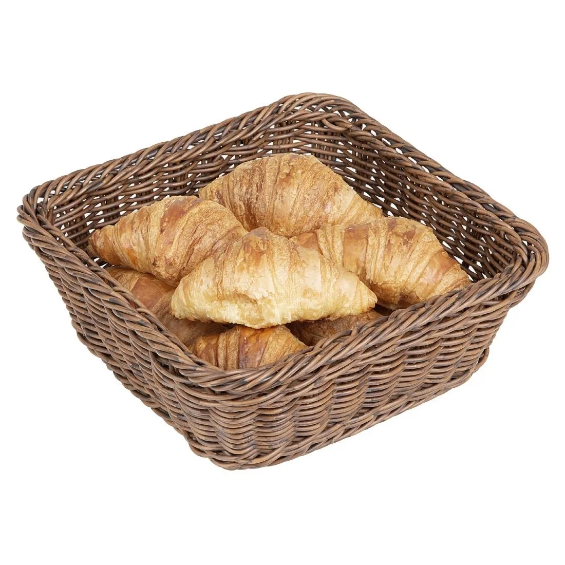 Olympia Polywicker Square Basket Dark Brown 230x230mm - Image 7