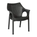 Bolero Elements Polypropylene Armchairs Black (4 Pack) - Image 1