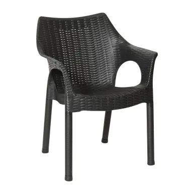 Bolero Elements Polypropylene Armchairs Black (4 Pack)