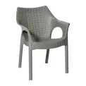Bolero Elements Polypropylene Armchairs Olive Green (4 Pack) - Image 1