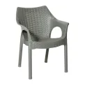 Bolero Elements Polypropylene Armchairs Olive Green (4 Pack) - Image 1