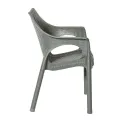 Bolero Elements Polypropylene Armchairs Olive Green (4 Pack) - Image 4