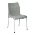 Bolero Elements Polypropylene Rattan Side Chairs Grey (4 Pack) - Image 1
