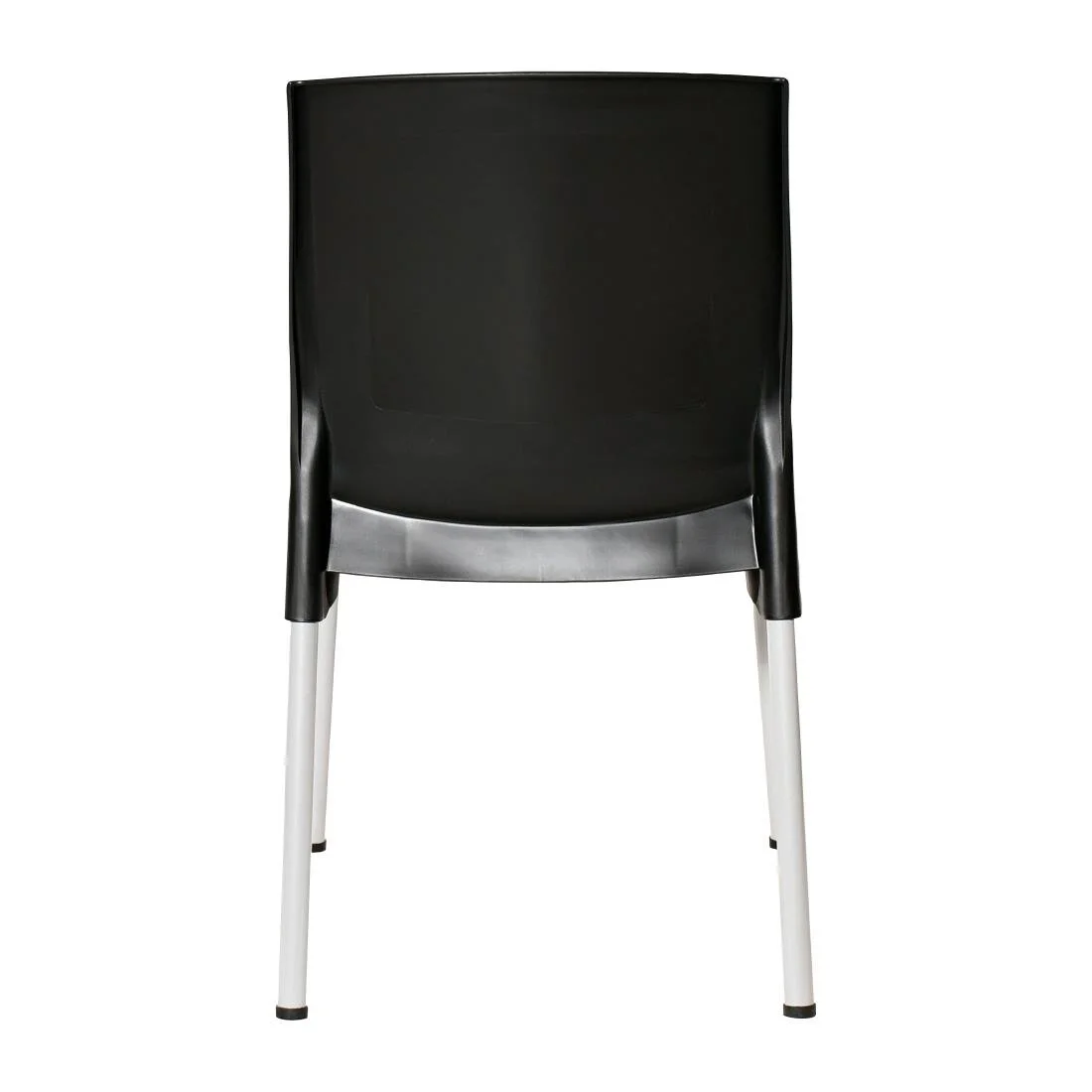 Bolero Elements Polypropylene Plain Side Chairs Black (4 Pack) - Image 4