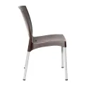Bolero Elements Polypropylene Plain Side Chairs Dark Brown (4 Pack) - Image 5
