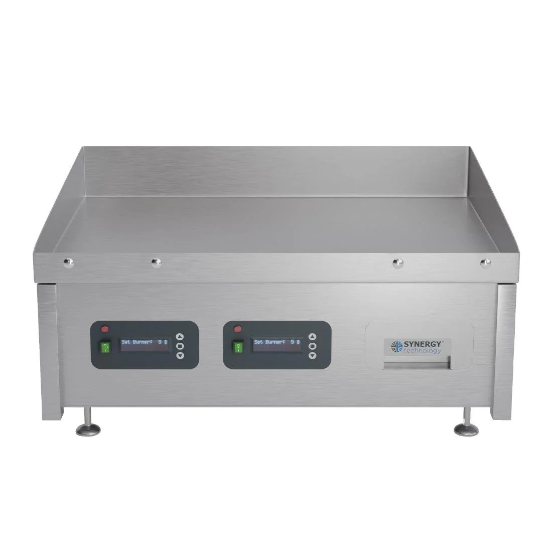 Synergy GRID900E-S Electric Griddle with Smooth Mild Steel Top & Garnish Rail - Image 1