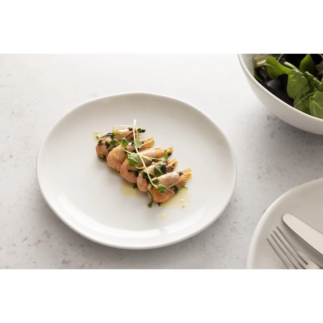 Olympia Chia Plates White 200mm (6 Pack) - Image 5