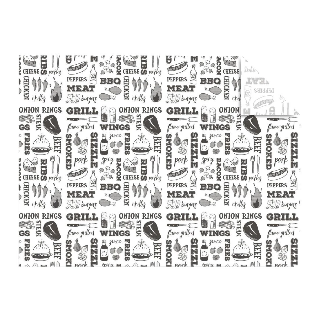 Vegware Greaseproof Sheets Grill 400x300mm (1000 Pack) - Image 1