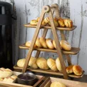 Olympia Acacia Wood 3-Tier Serving Trays with Display Stand - Image 6
