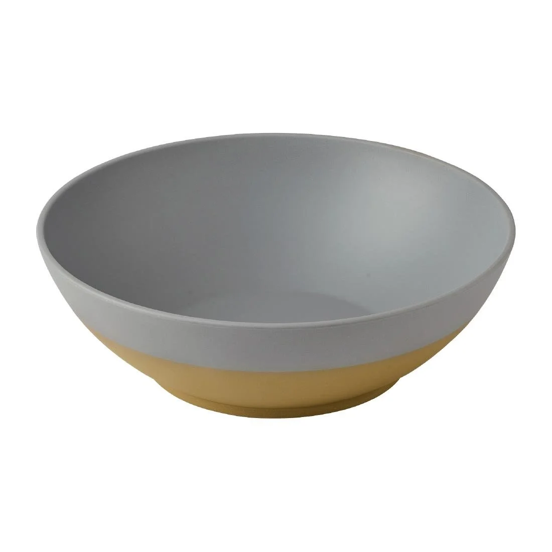Churchill Emerge Melamine Seattle Grey Deep Serving Bowls 360mm (2 Pack) - Image 1