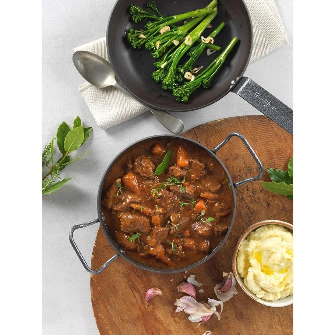Samuel Groves Professional Seasoned Carbon Steel Pan 16cm - Image 4