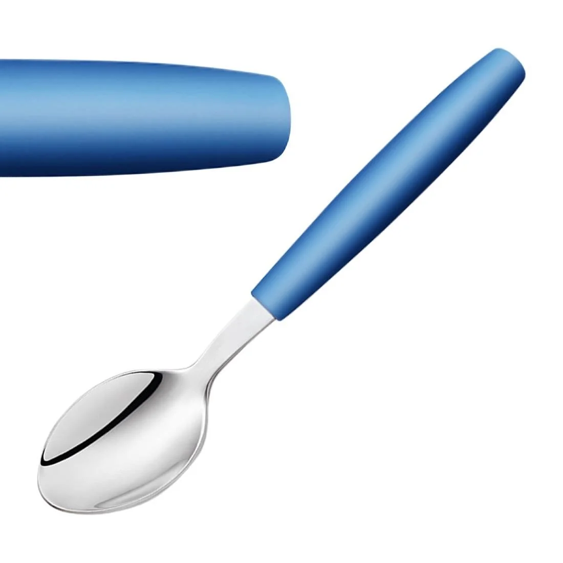 Amefa PIXEL Dessert Spoons Blue (12 Pack) - Image 1