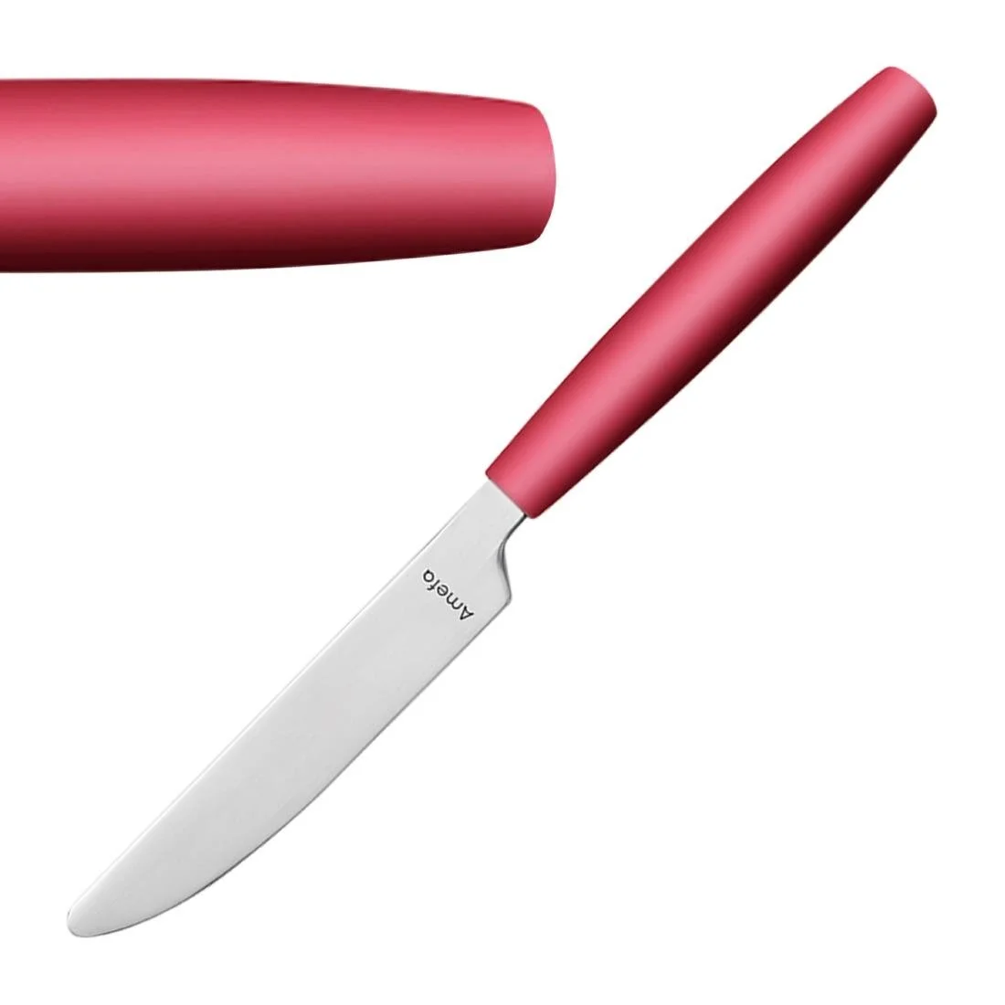 Amefa PIXEL Dessert Knives Red (12 Pack) - Image 1