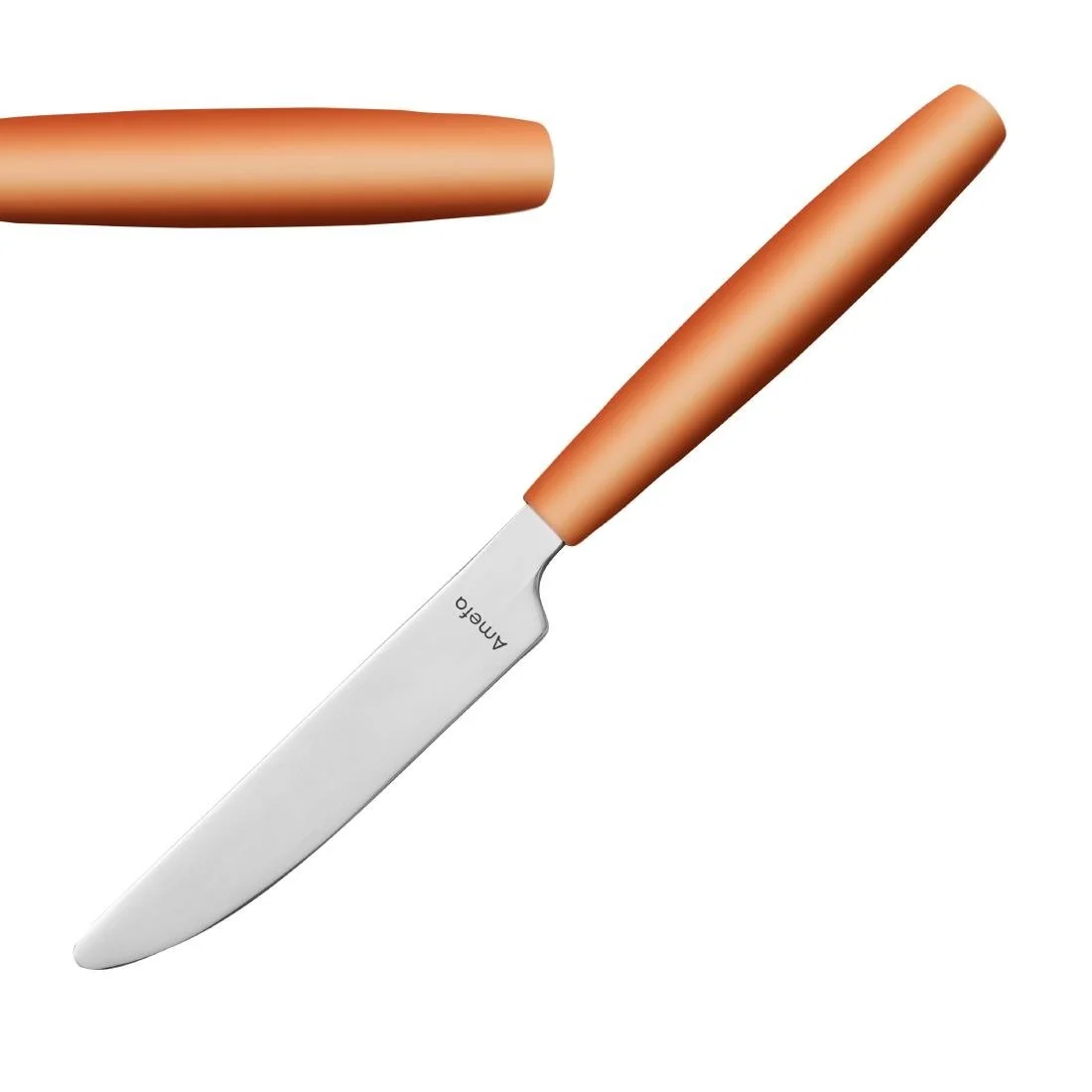 Amefa PIXEL Dessert Knives Orange (12 Pack) - Image 1