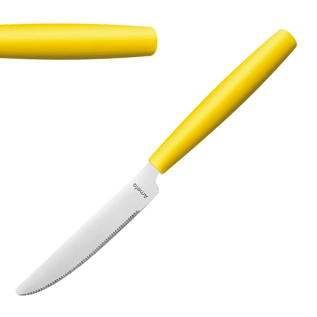 Amefa PIXEL Table Knives Yellow (12 Pack) - Image 1