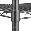 Nisbets Essentials Flat Pack 4 Shelf Unit Black Epoxy Coated - Image 5