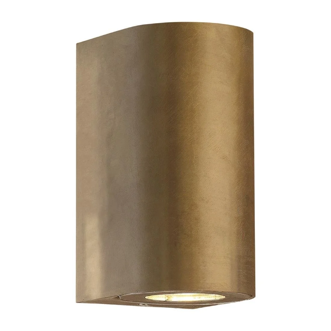 Nordlux Canto Maxi 2 Outdoor Wall Light Brass - Image 1