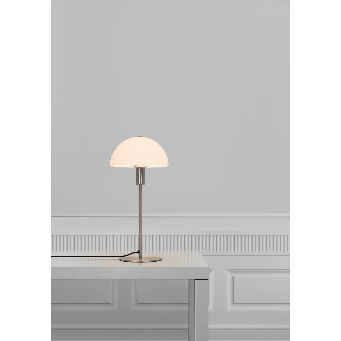 Nordlux Ellen 20 Indoor Table Lamp Brushed Steel, Glass Shade - Image 2