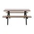 Bolero Acacia Rectangular Picnic Table Bench Set