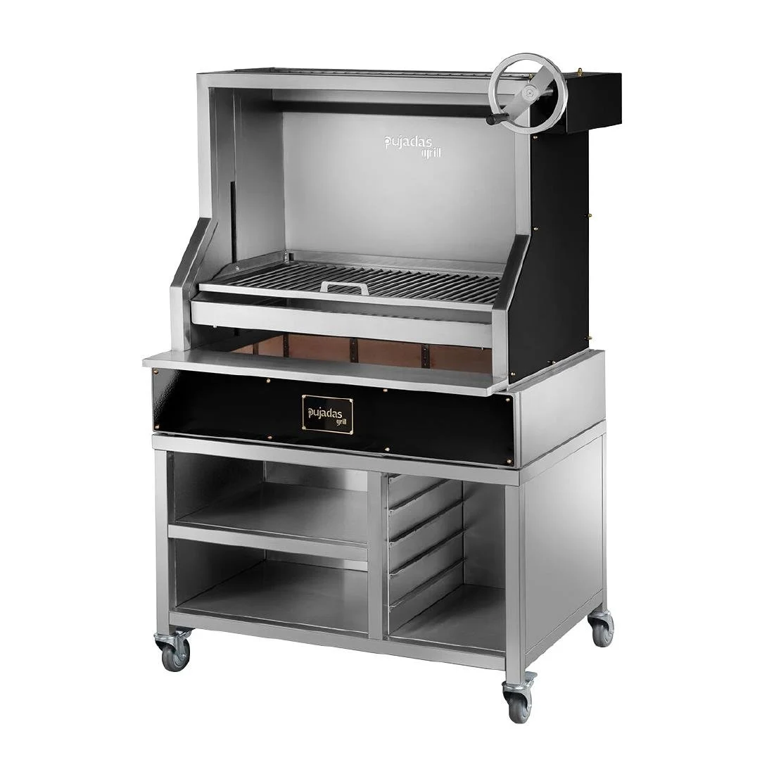Pujadas Open Grill with Rod Bars and Mobile Cabinet 8581010B - Image 1