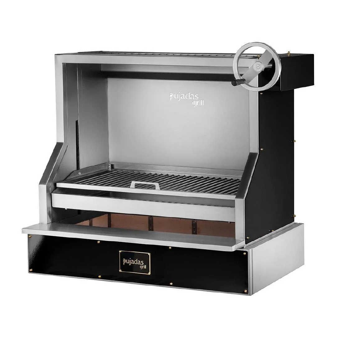 Pujadas Countertop Open Grill with V-Shaped Bars and Refractory Base 8581001B - Image 1