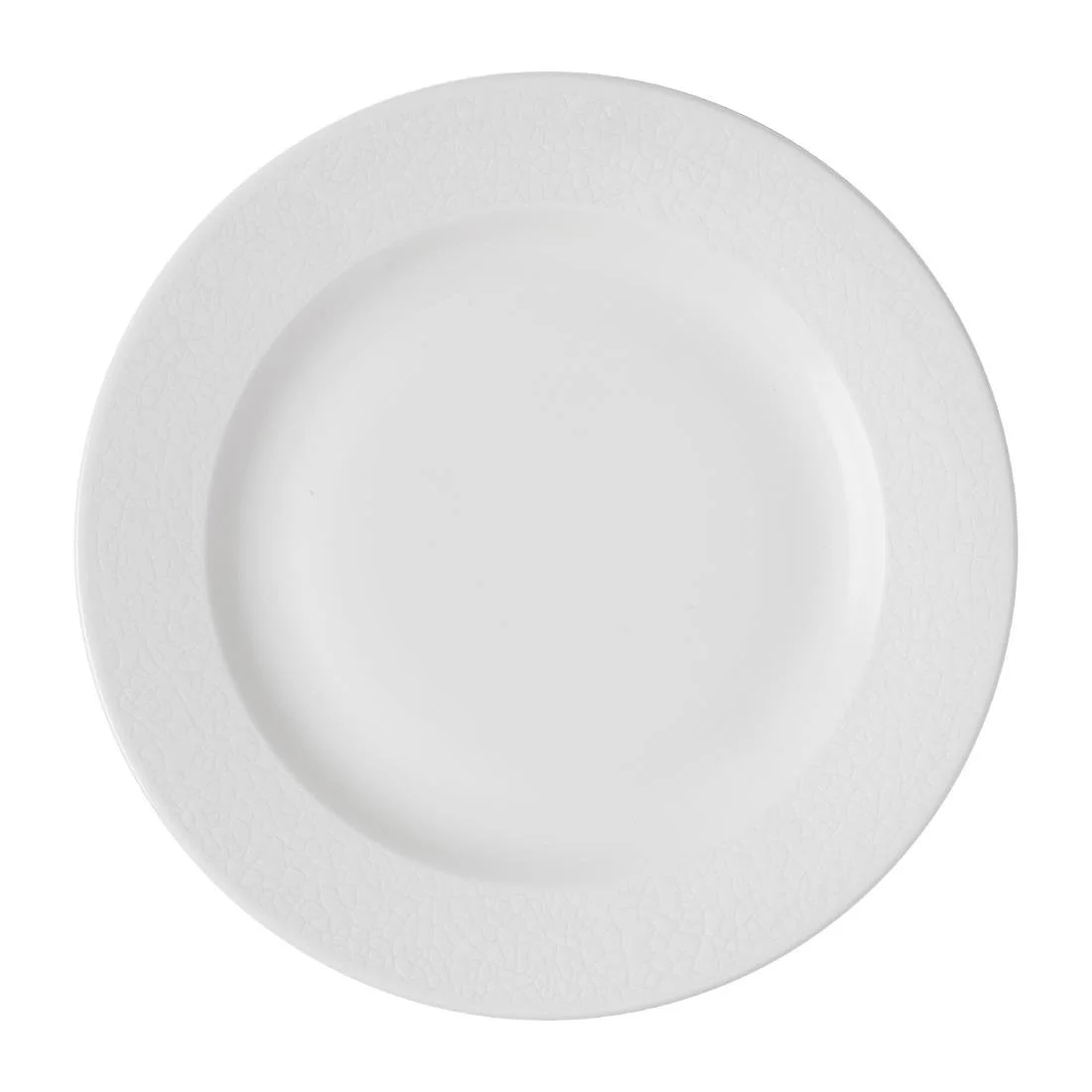 Churchill Viana Footed Plates White 234mm (12 Pack) - Image 1
