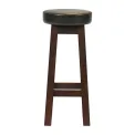 Everyday Wessex Dark Walnut High Stool with Bison Cedar Seat (2 Pack) - Image 1