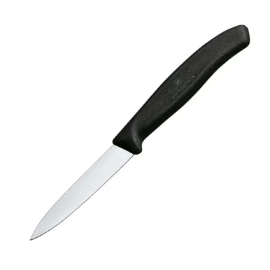Victorinox Swiss Classic Paring Knife Straight Pointed Black 19cm ( 2 Pack)