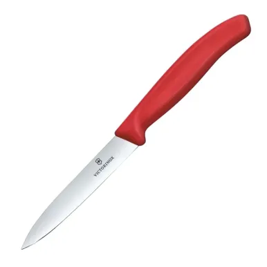 Victorinox Swiss Classic Paring Knife Straight Pointed Tip Red 21cm